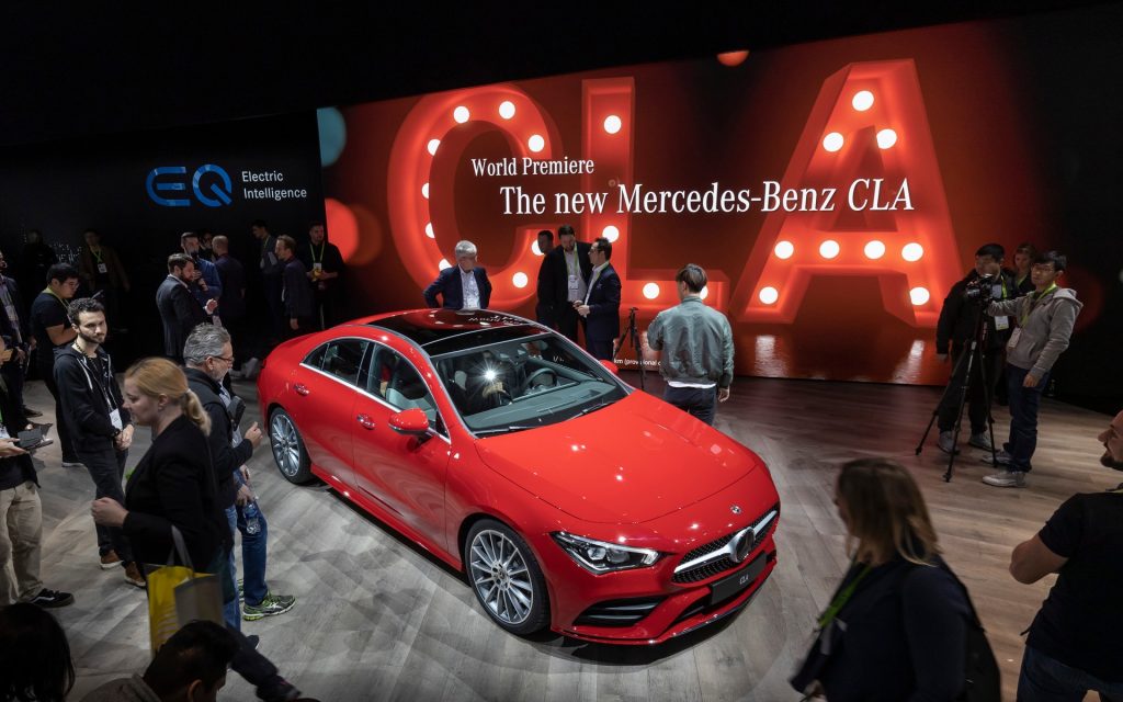 Mercedes Benz CLA 2019 presentado en el CES de las Vegas.