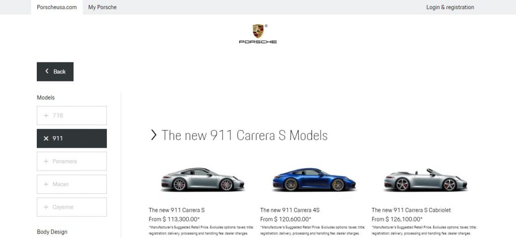 Nuevo personalizador online de Porsche