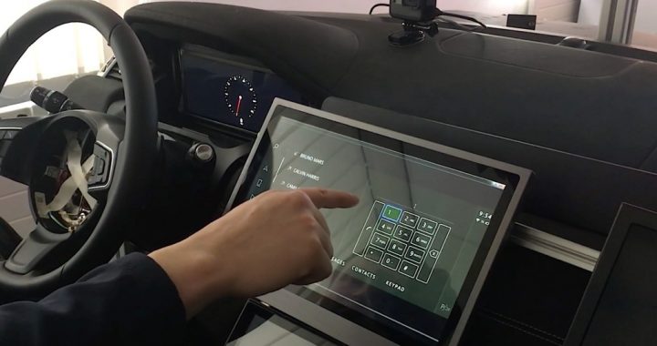 Jaguar-Land Rover desarrolla una pantalla tactil sin contacto