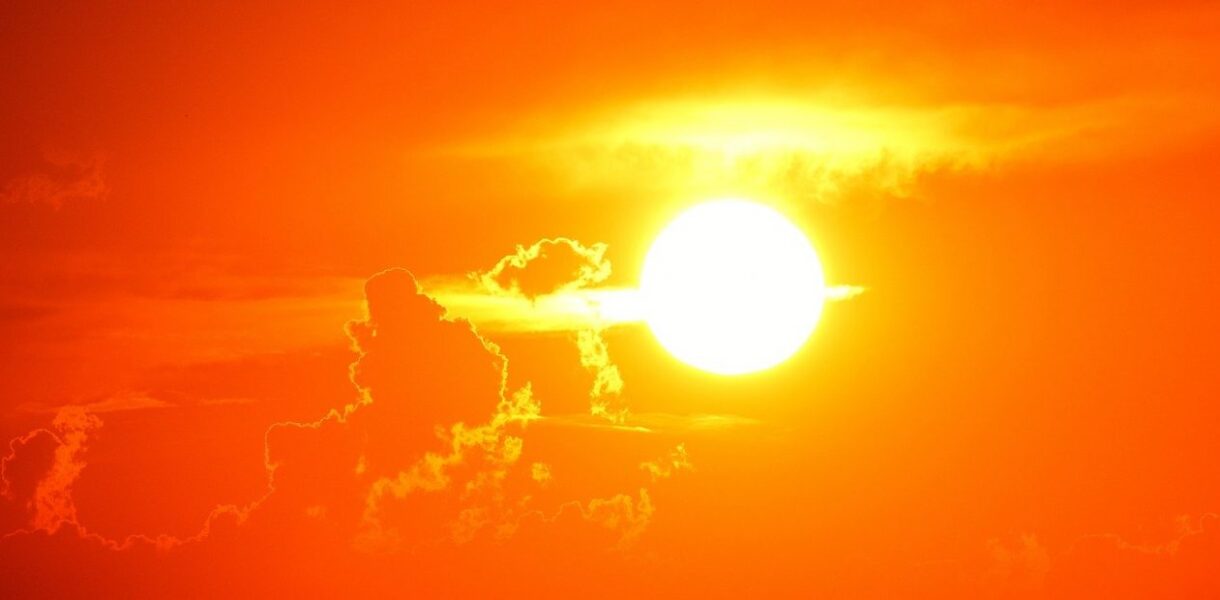 calor extremo en la calle