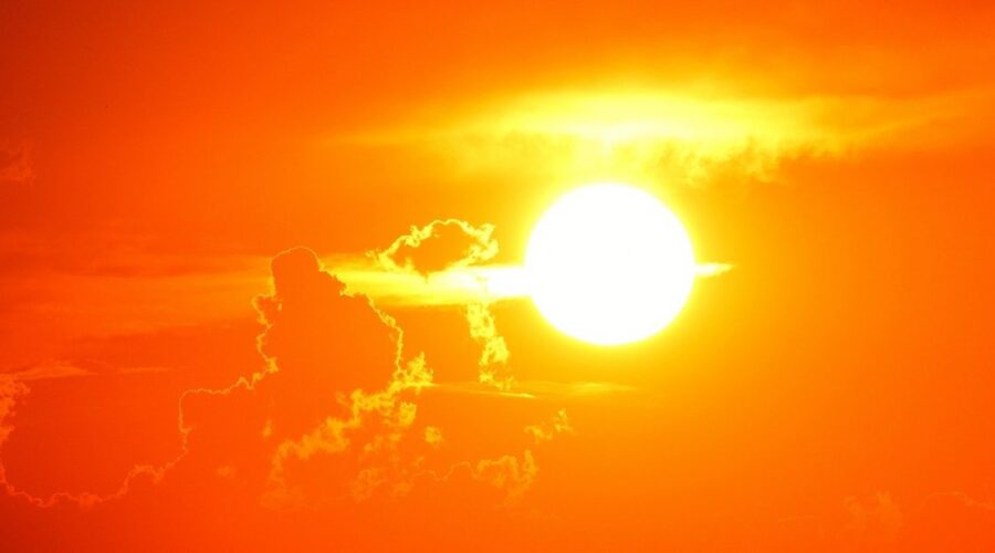 calor extremo en la calle